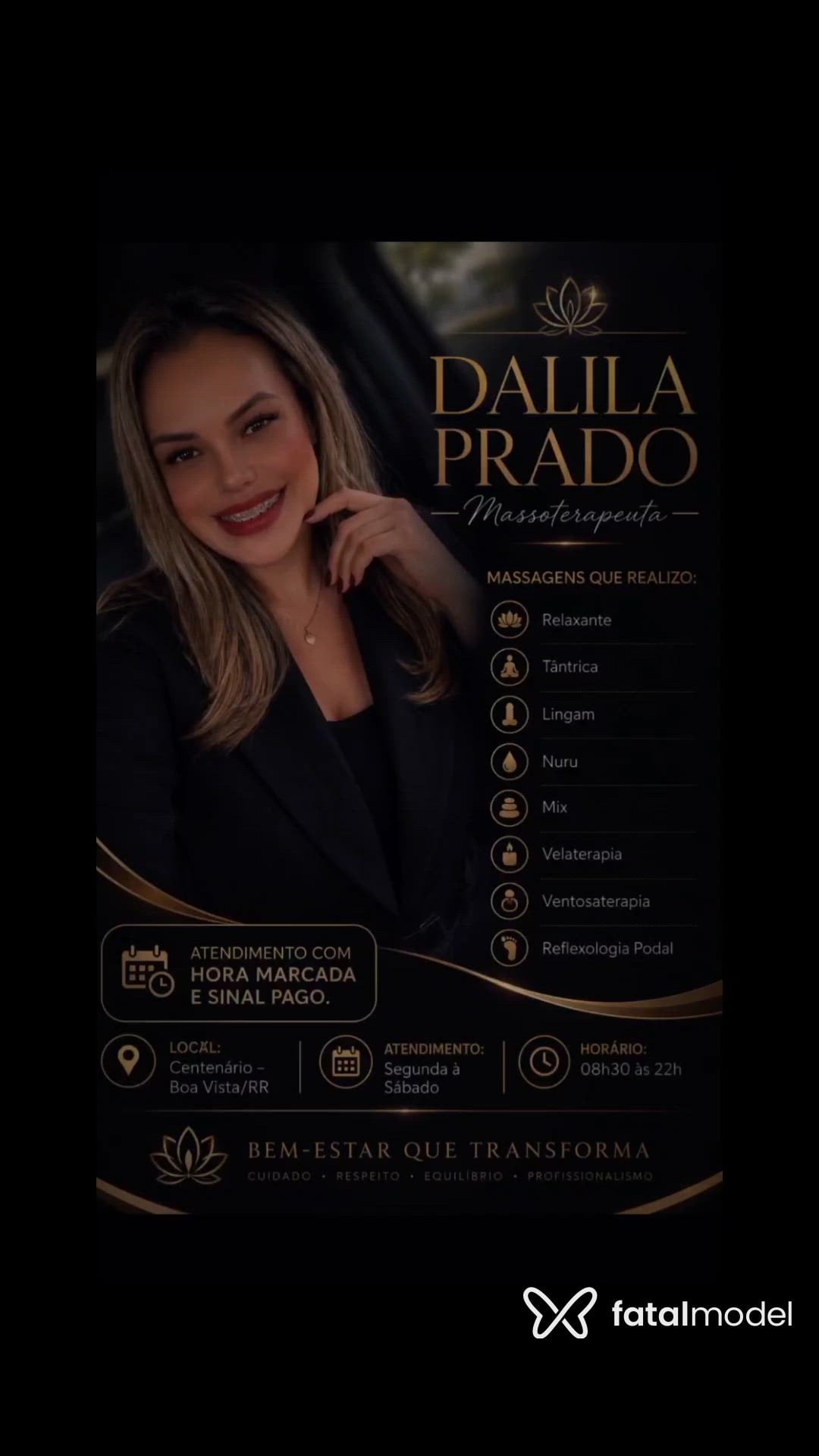 Acompanhante mulher loira (o) de olhos castanhos - Dalila Prado