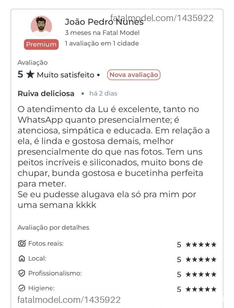 Acompanhante mulher ruiva (o) de olhos castanhos - Luu