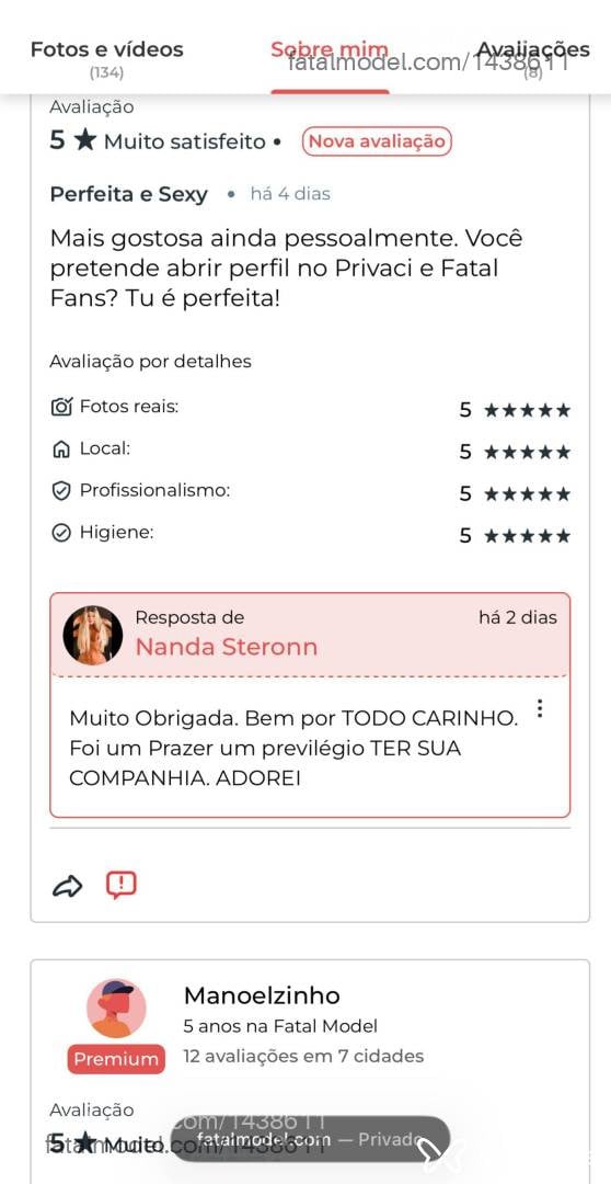 Acompanhante mulher trans loira (o) de olhos castanhos - Nanda Steronn