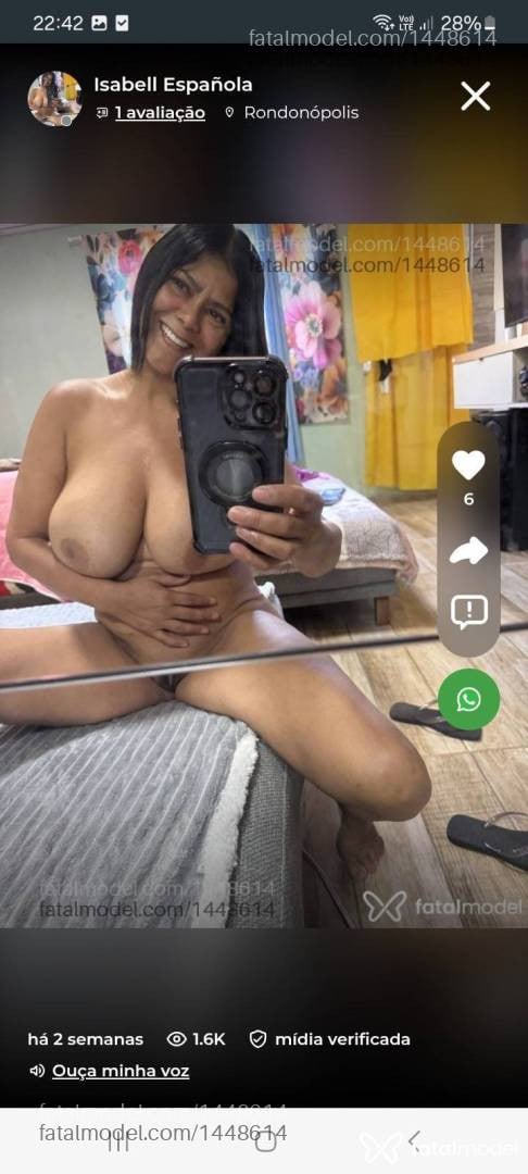 Acompanhante mulher morena (o) de olhos castanhos em Rondonópolis - Isabell Española