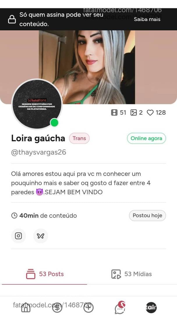Acompanhante mulher trans loira (o) de olhos castanhos - Thays