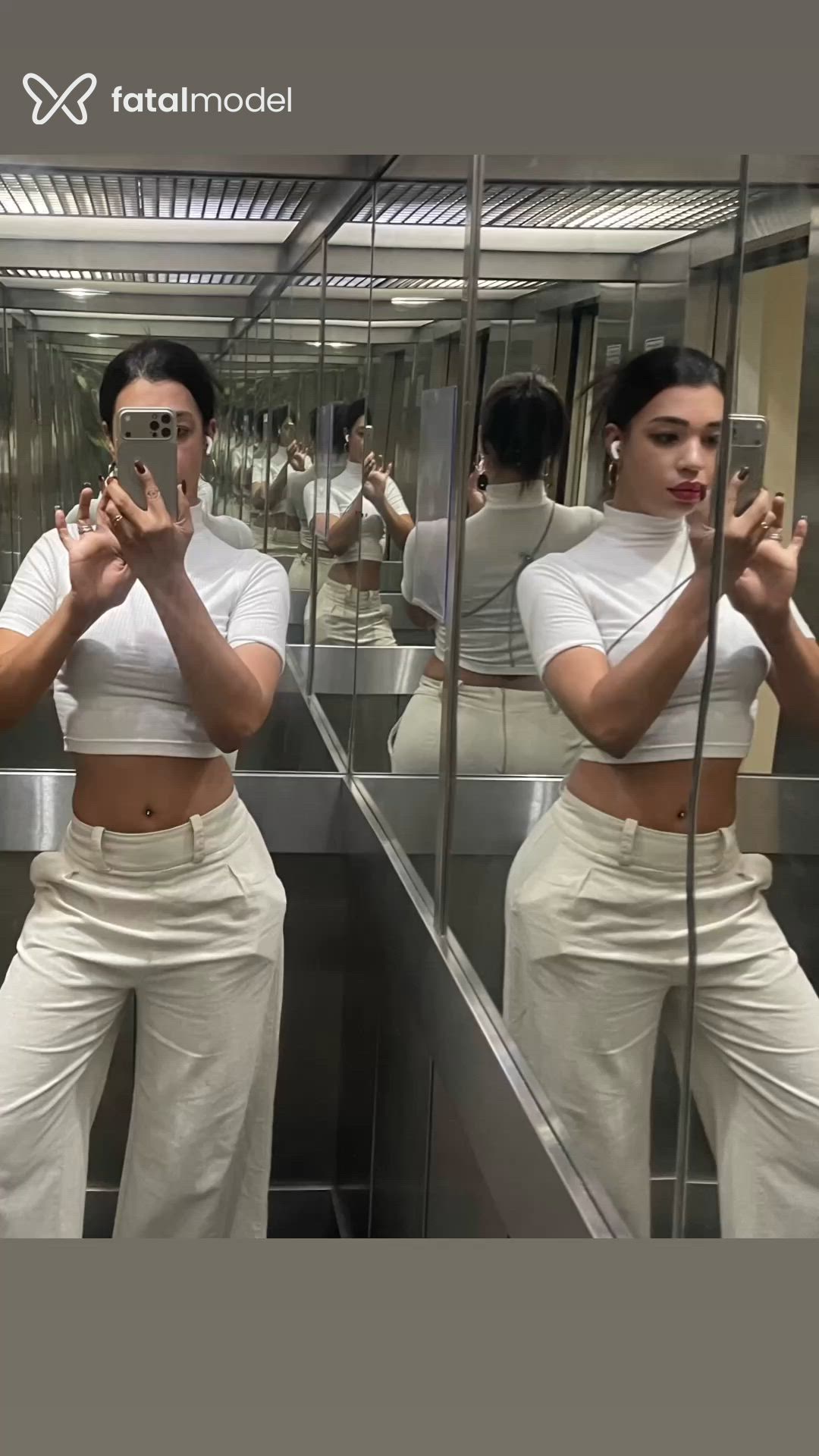 Acompanhante travesti morena (o) de olhos castanhos - Anita