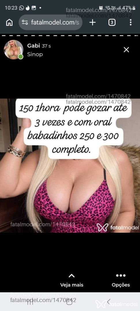 Acompanhante mulher loira (o) de olhos castanhos - Gabi