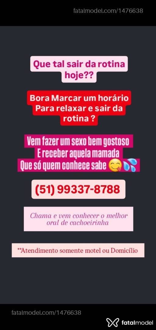 Acompanhante mulher morena (o) de olhos castanhos em Cachoeirinha - Giselle