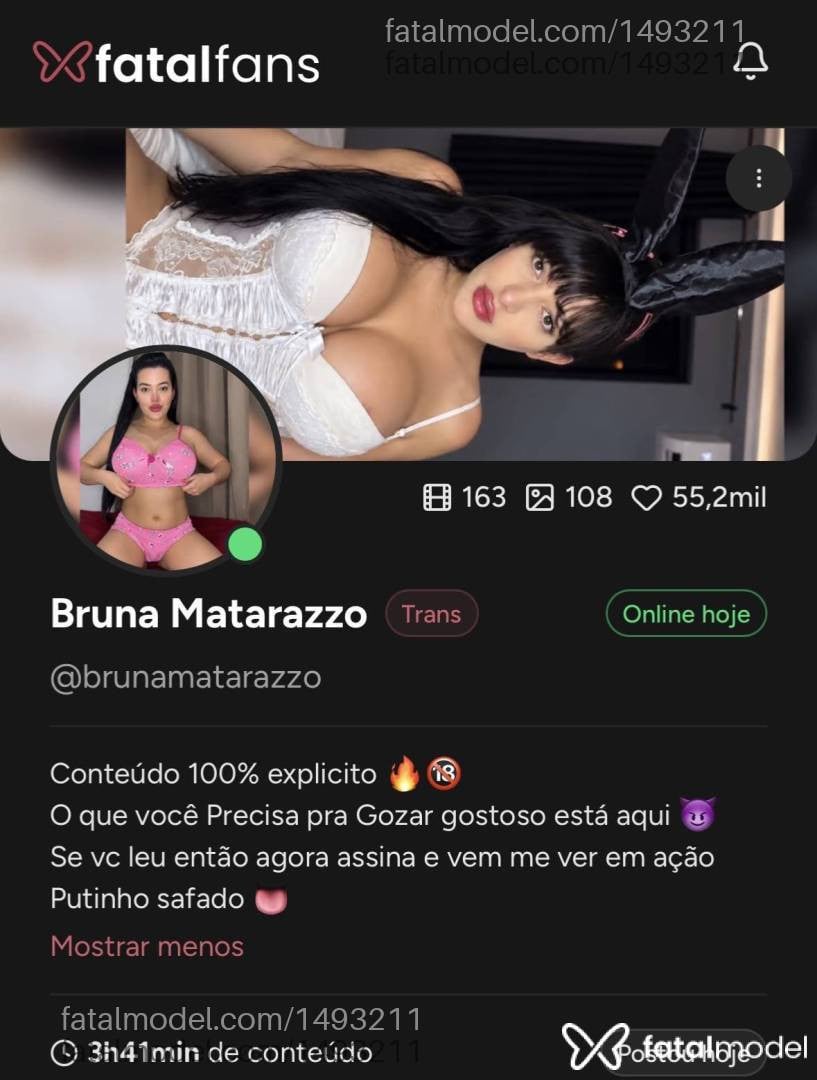Acompanhante mulher trans morena (o) de olhos castanhos - Bruna Matarazzo