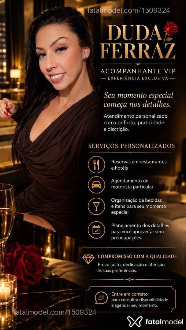 Acompanhante mulher com cabelo castanho de olhos castanhos - Ferraz