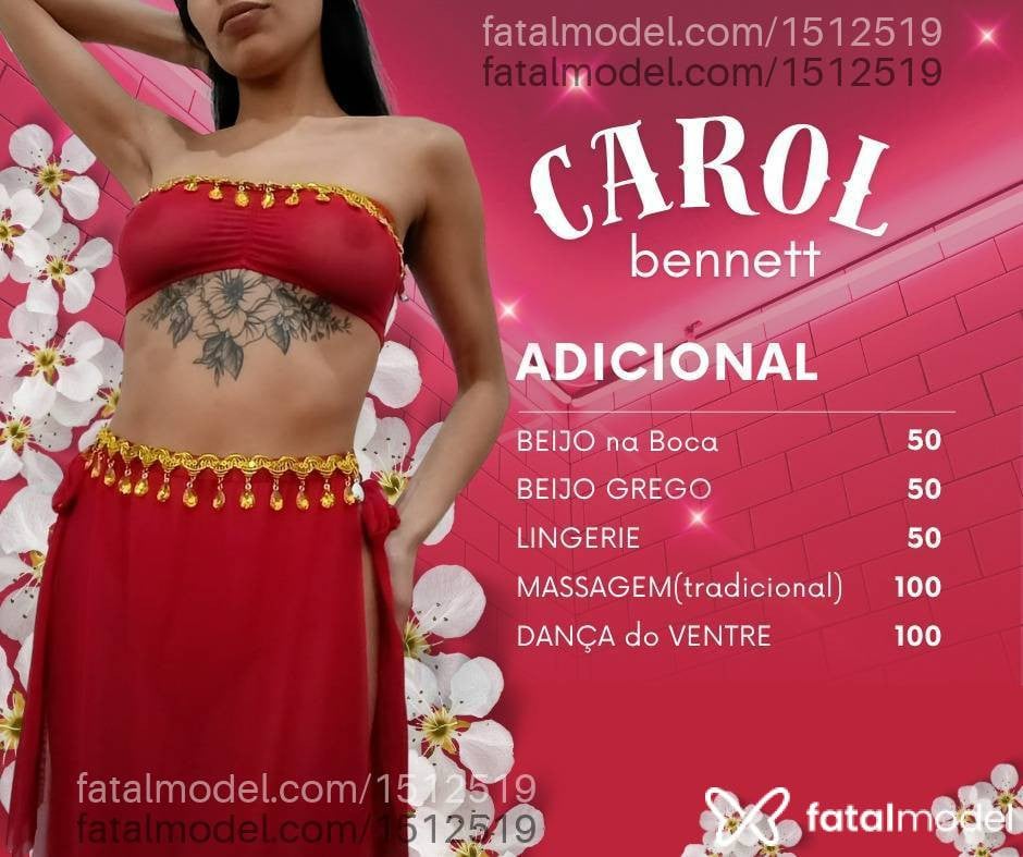 Acompanhante mulher morena (o) de olhos castanhos em Bauru - Carol Bennett