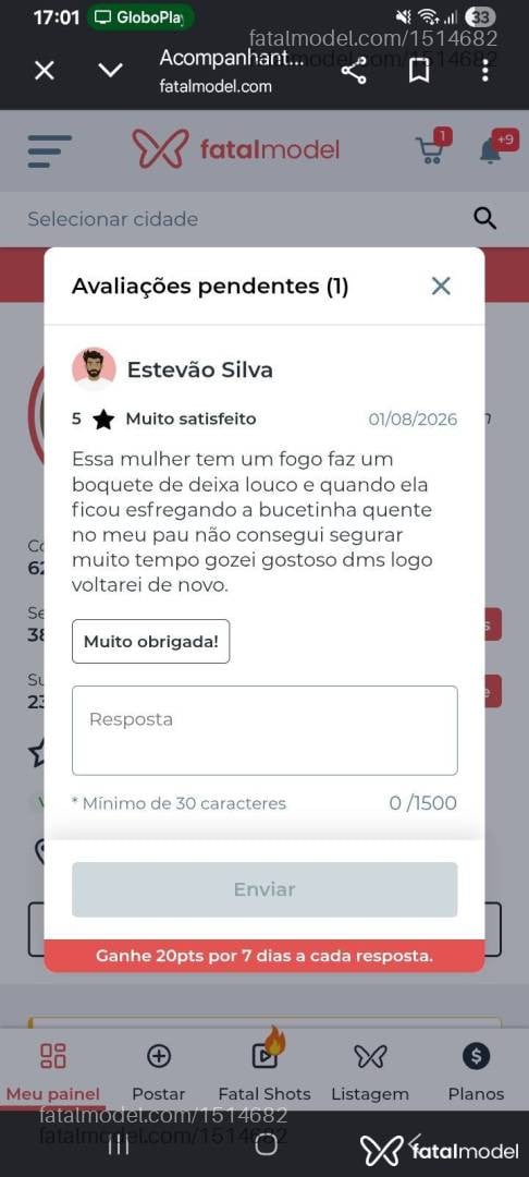 Acompanhante mulher morena (o) de olhos pretos - Vitória Castro