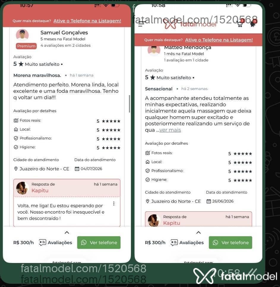 Acompanhante mulher morena (o) de olhos castanhos - Kapitu