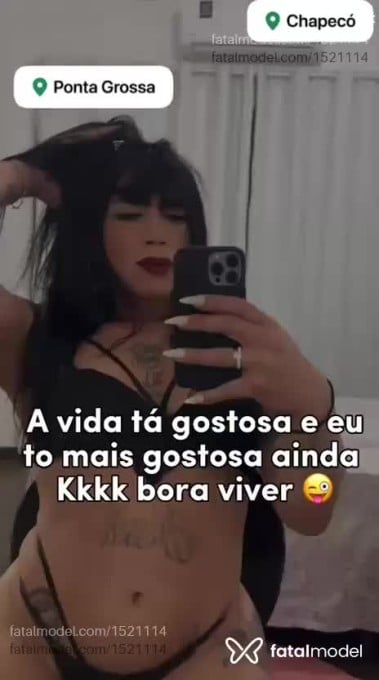 Acompanhante mulher trans morena (o) de olhos mel em Ponta Grossa - Camilli Santiis