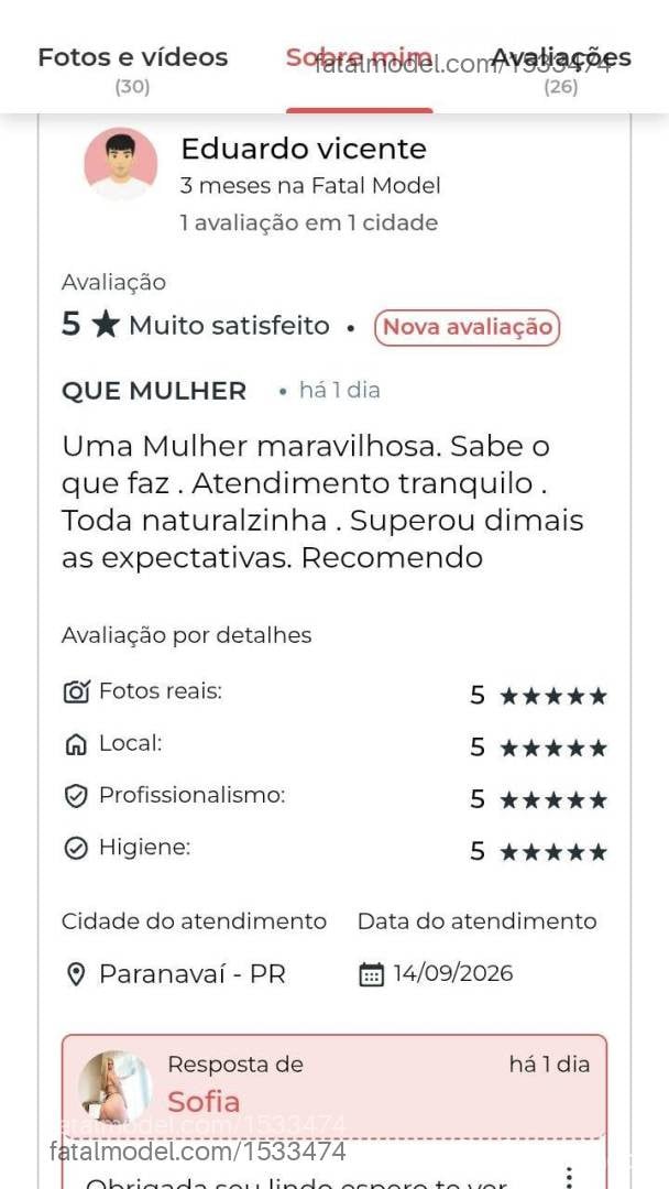 Acompanhante mulher loira (o) de olhos castanhos - Sofia