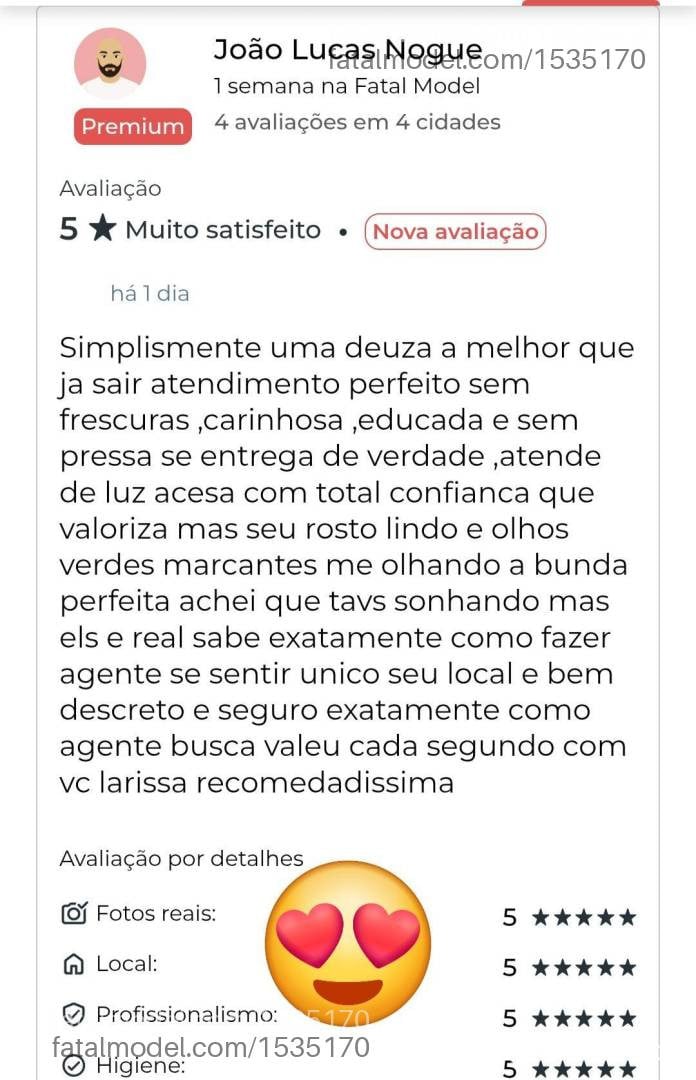 Acompanhante mulher morena (o) de olhos mel - Larissa