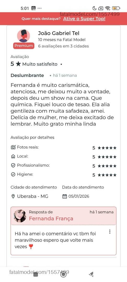 Acompanhante mulher com cabelo castanho de olhos verdes em Uberaba Acompanhante mulher com cabelo castanho de olhos verdes em Uberaba - Fernanda França