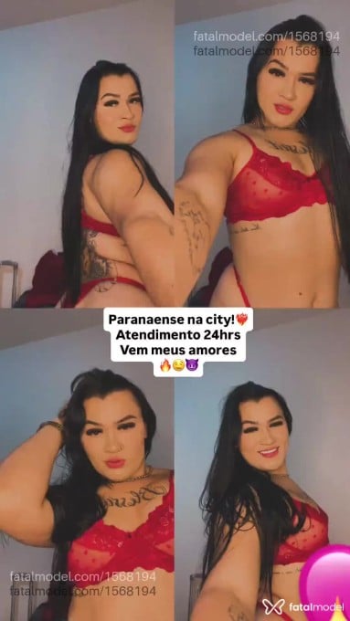 Acompanhante mulher trans morena (o) de olhos castanhos - Alice Ferrari