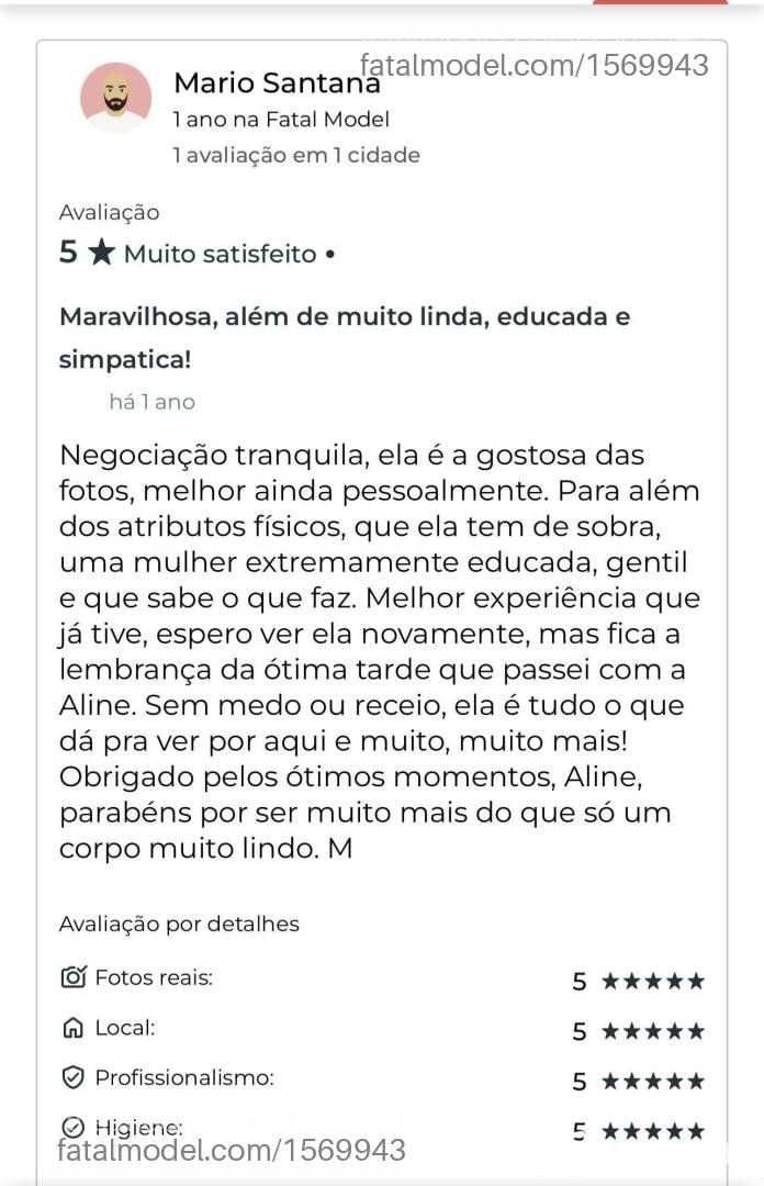 Acompanhante mulher morena (o) de olhos castanhos - Aline Lima