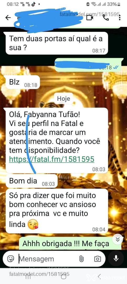 Acompanhante mulher loira (o) de olhos castanhos - Fabyanna Tufão