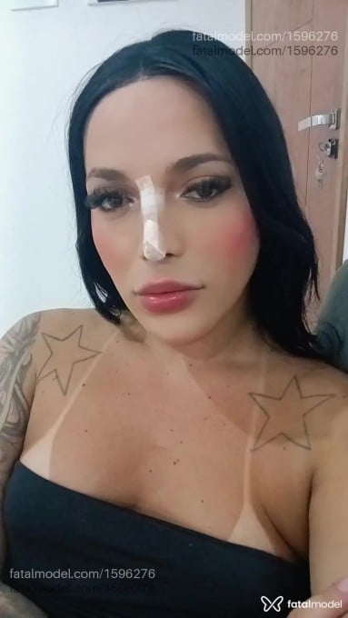 Acompanhante mulher trans com cabelo castanho de olhos castanhos em Bauru - Gabriela Castro