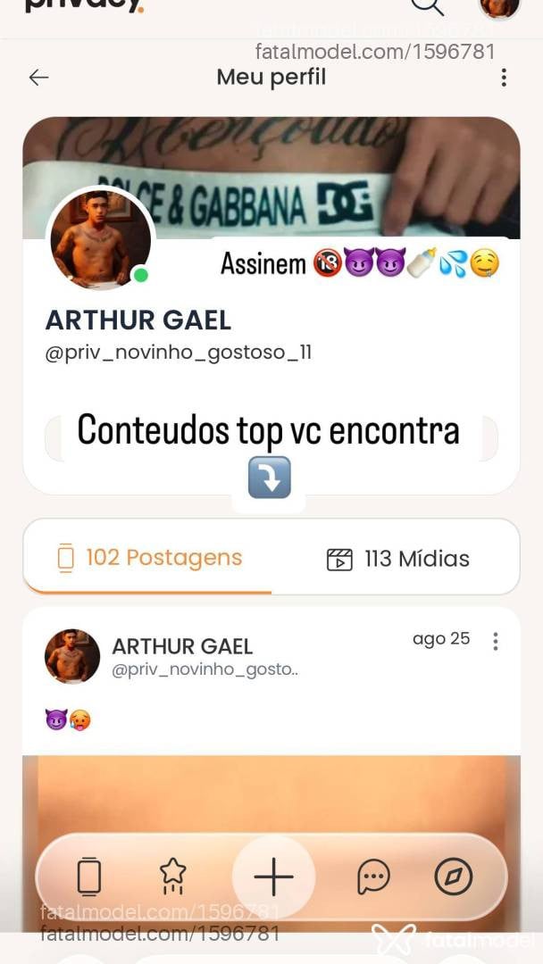 Acompanhante homem loira (o) de olhos castanhos - Arthur Gael