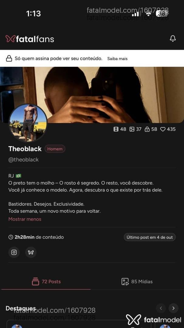 Acompanhante homem morena (o) de olhos pretos - Theo