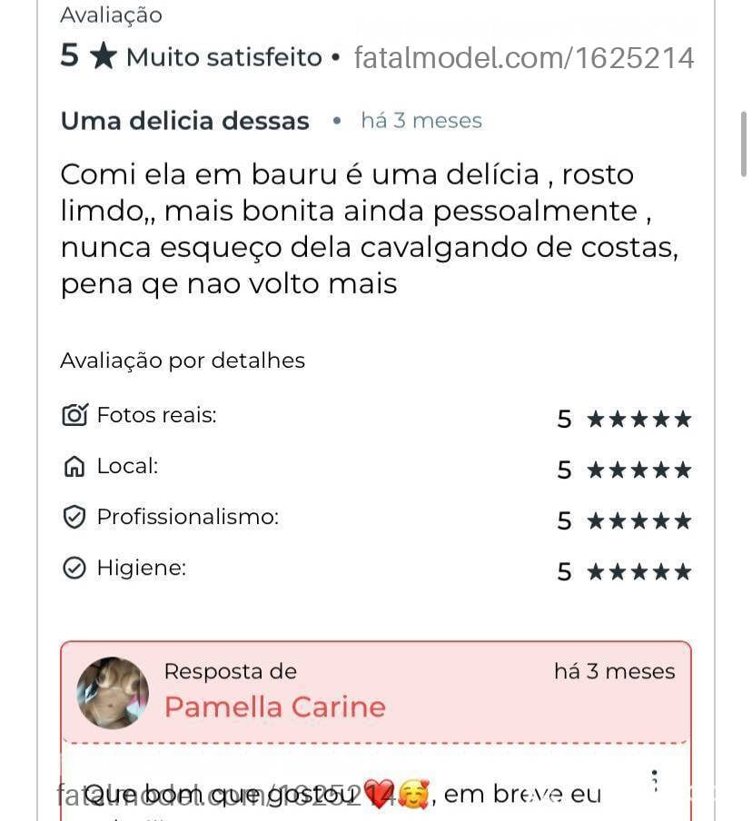 Acompanhante mulher morena (o) de olhos pretos em São José do Rio Preto - Pamella Carine