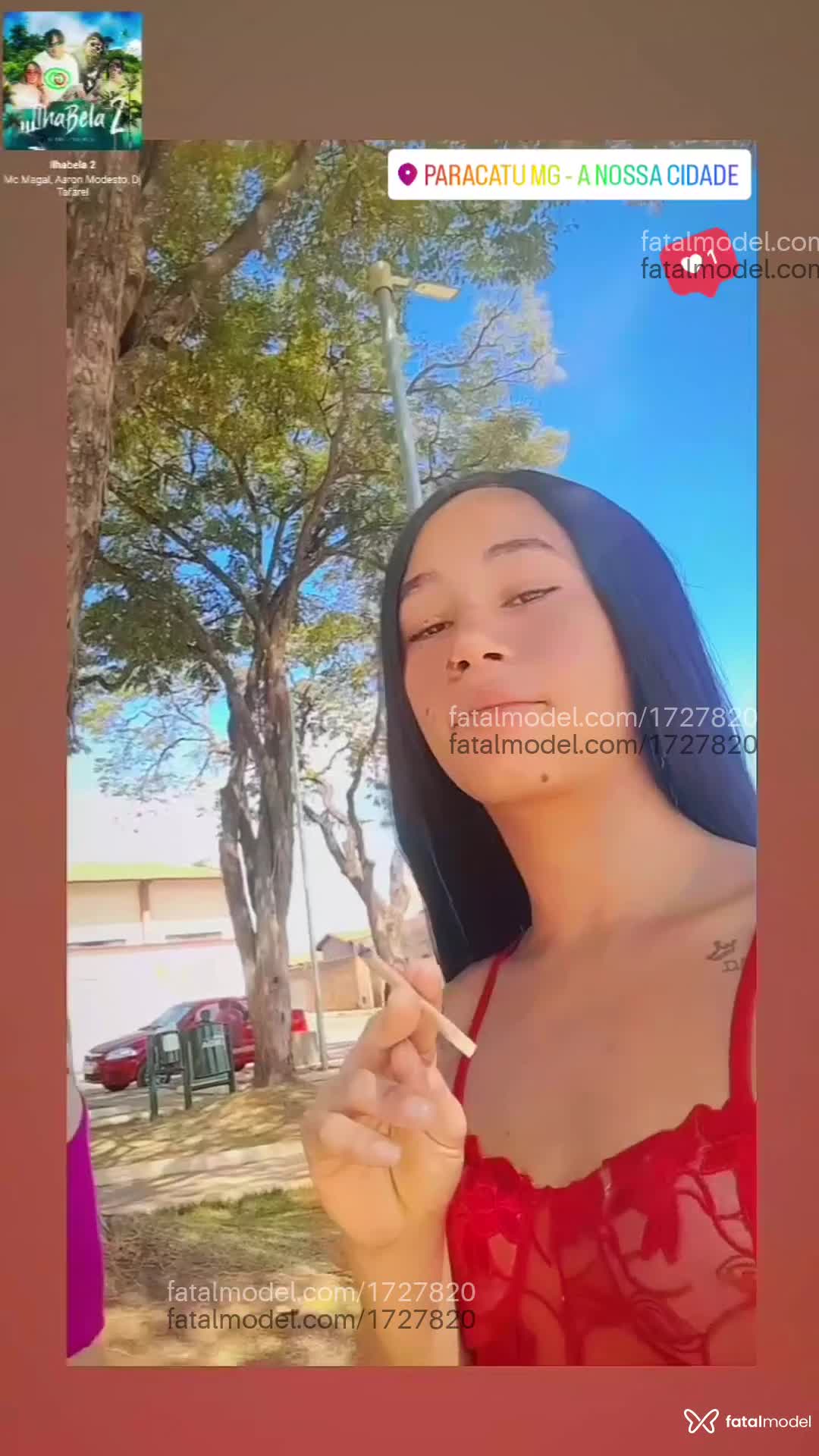 Acompanhante mulher trans morena (o) de olhos castanhos em Paracatu - Giovanna