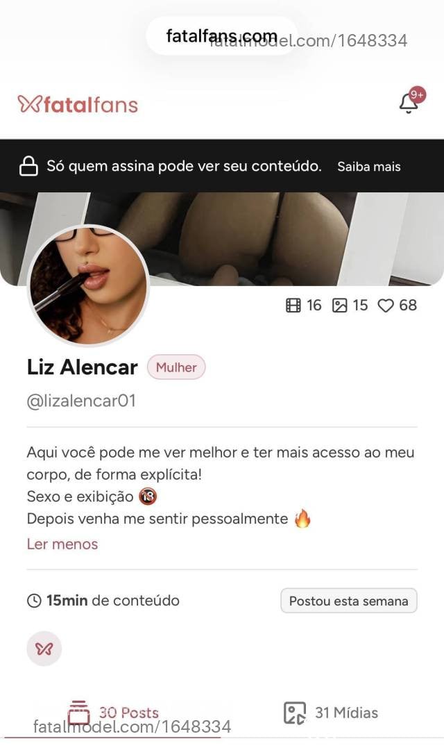 Acompanhante mulher com cabelo castanho de olhos castanhos - Liz Alencar