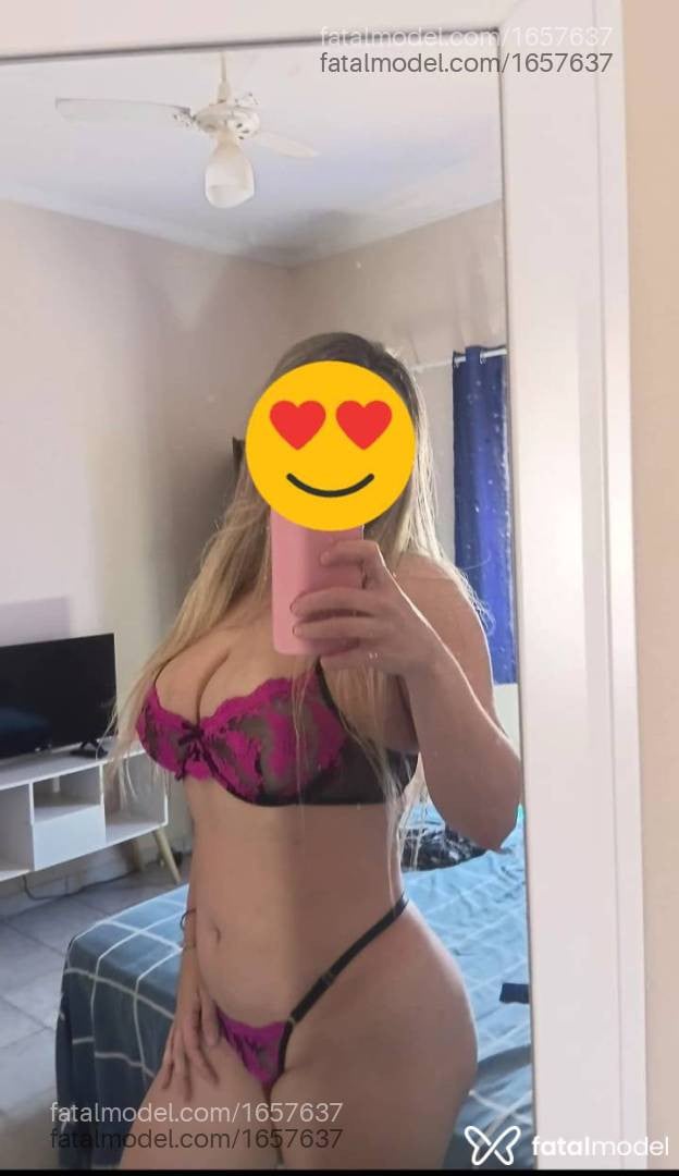 Acompanhante mulher loira (o) de olhos castanhos - Aline Fisher