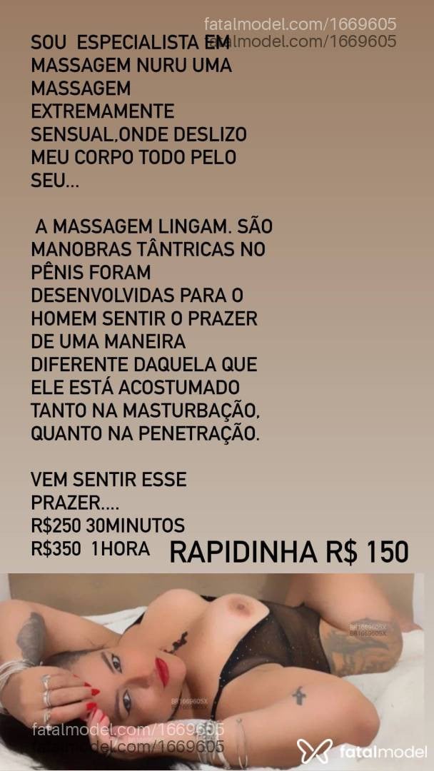 Acompanhante mulher morena (o) de olhos pretos - Manu Fontiny