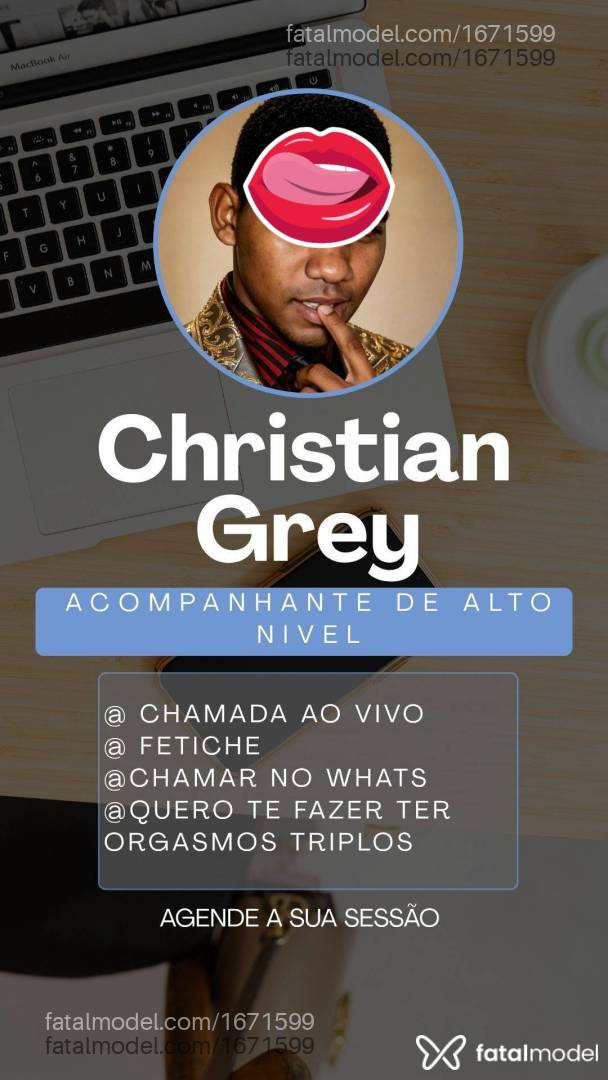 Acompanhante homem morena (o) de olhos pretos - Christian Grey
