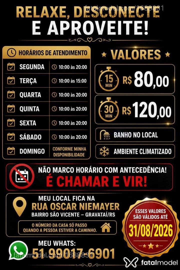 Acompanhante mulher ruiva (o) de olhos castanhos em Gravataí - Bruni santos