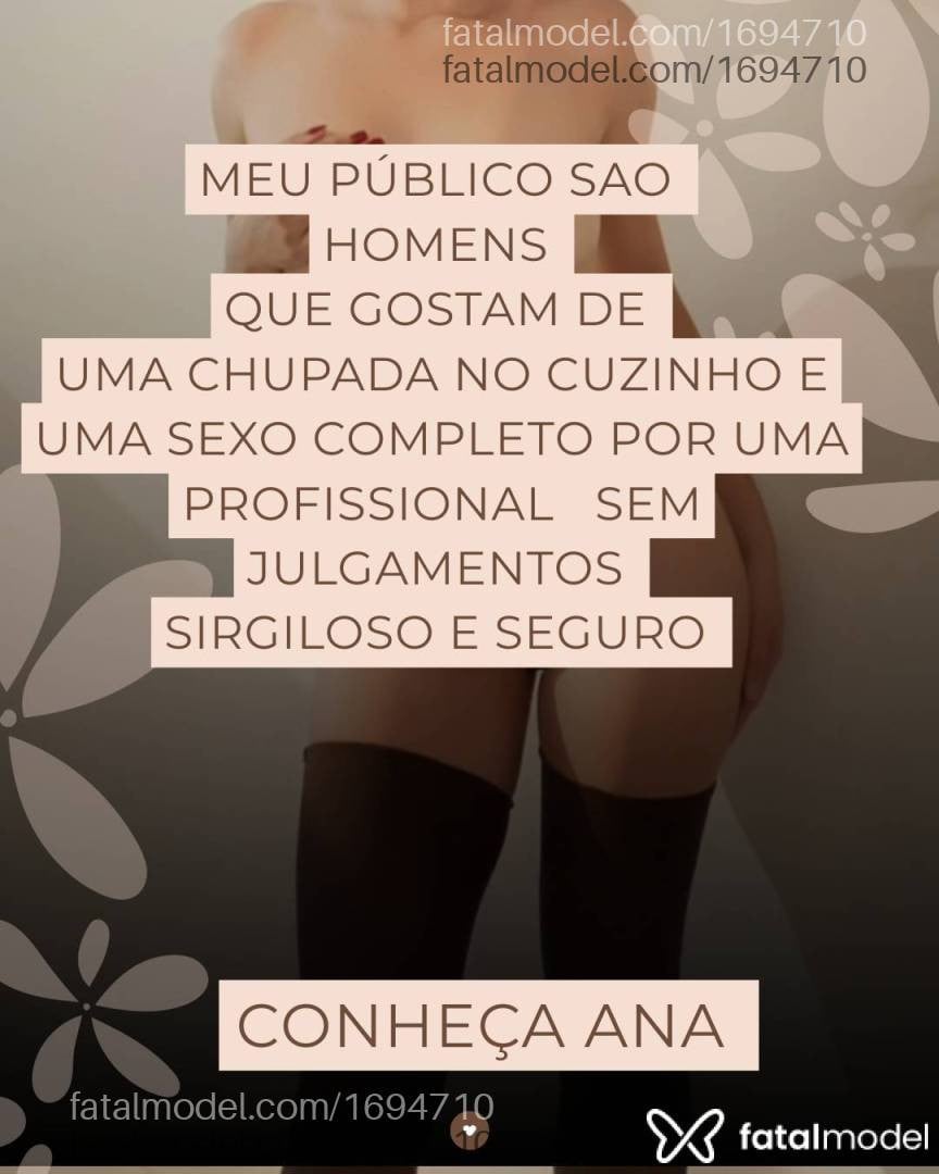 Acompanhante mulher morena (o) de olhos castanhos - Anabeijogrego