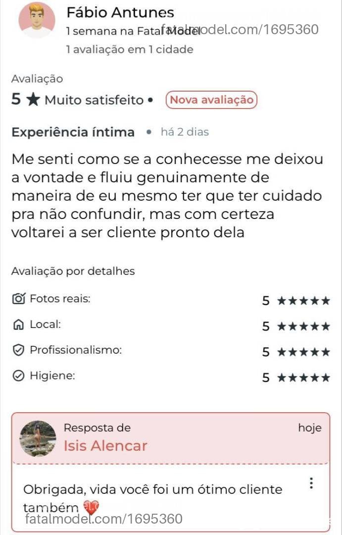 Acompanhante mulher morena (o) de olhos castanhos em Pouso Alegre - Isis Alencar