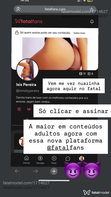 Acompanhante mulher trans morena (o) de olhos pretos em Juazeiro do Norte - Ísis