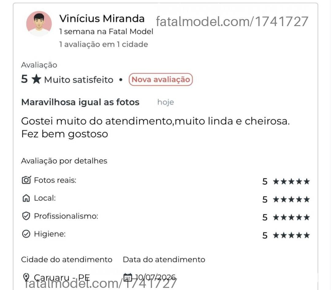 Acompanhante mulher morena (o) de olhos castanhos em Caruaru - Rubi Peres