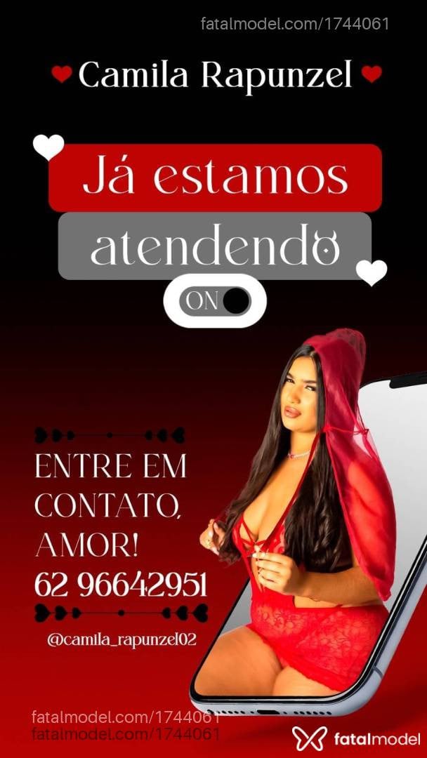 Acompanhante mulher com cabelo castanho de olhos castanhos - Camila Rapunze