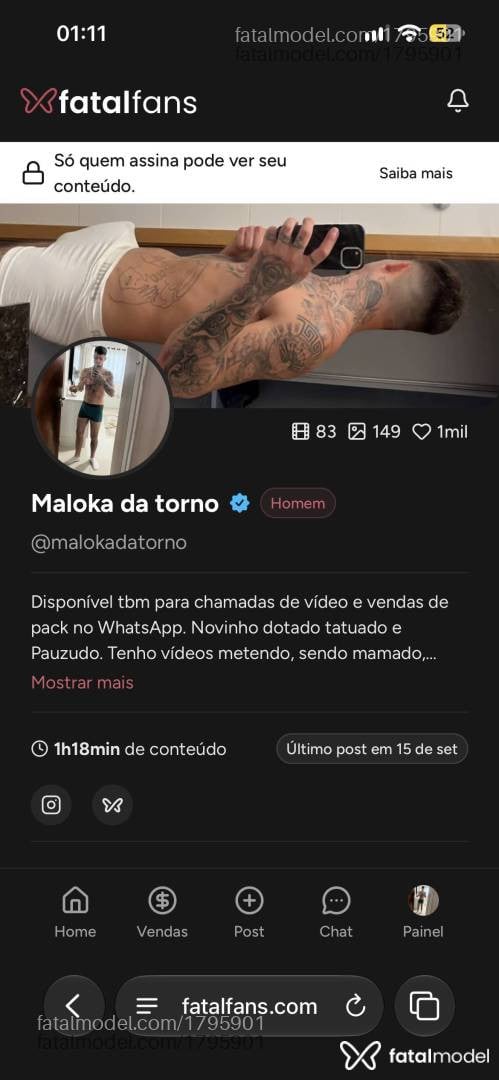 Acompanhante homem morena (o) de olhos castanhos - Charles