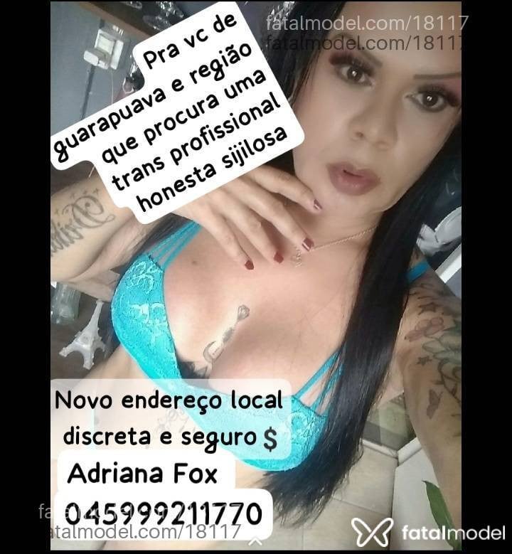 Acompanhante mulher trans morena (o) de olhos mel - Adriana Fox