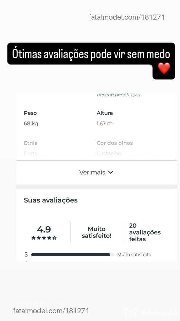 Acompanhante mulher morena (o) de olhos castanhos em Vilhena - Bombonzinho