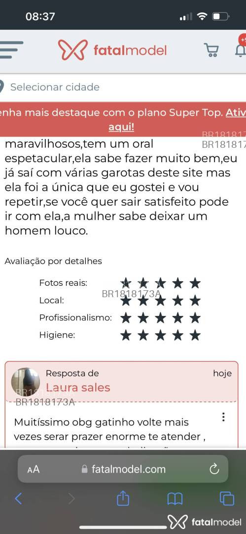 Acompanhante mulher morena (o) de olhos pretos em Rio de Janeiro - Serena Gomes