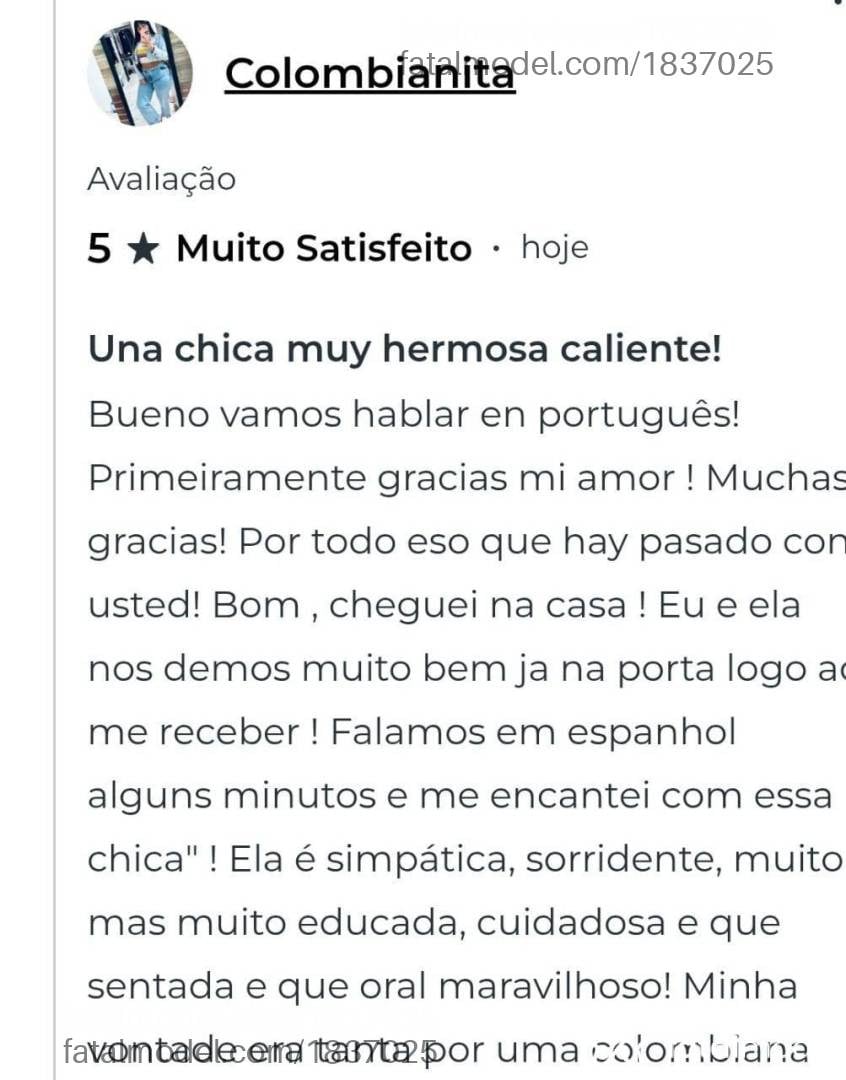 Acompanhante mulher com cabelo castanho de olhos castanhos - Colombianita