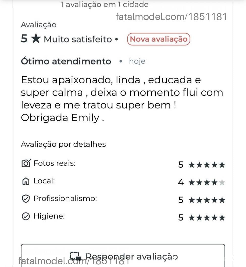 Acompanhante mulher morena (o) de olhos pretos - Emylli Lima