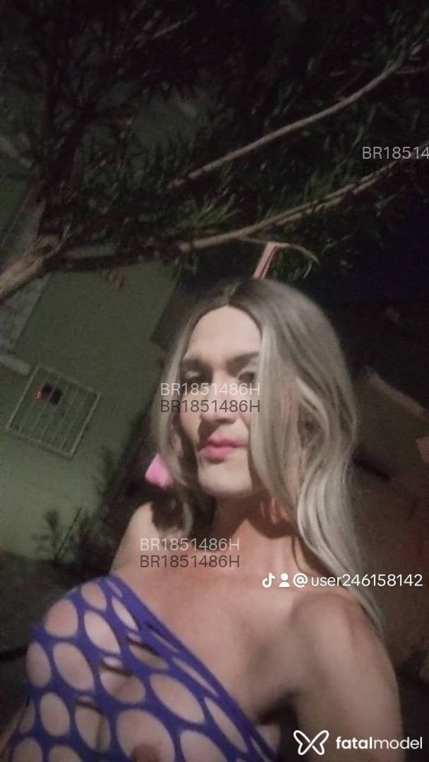 Acompanhante mulher trans loira (o) de olhos verdes em Pelotas - Aline Freitas
