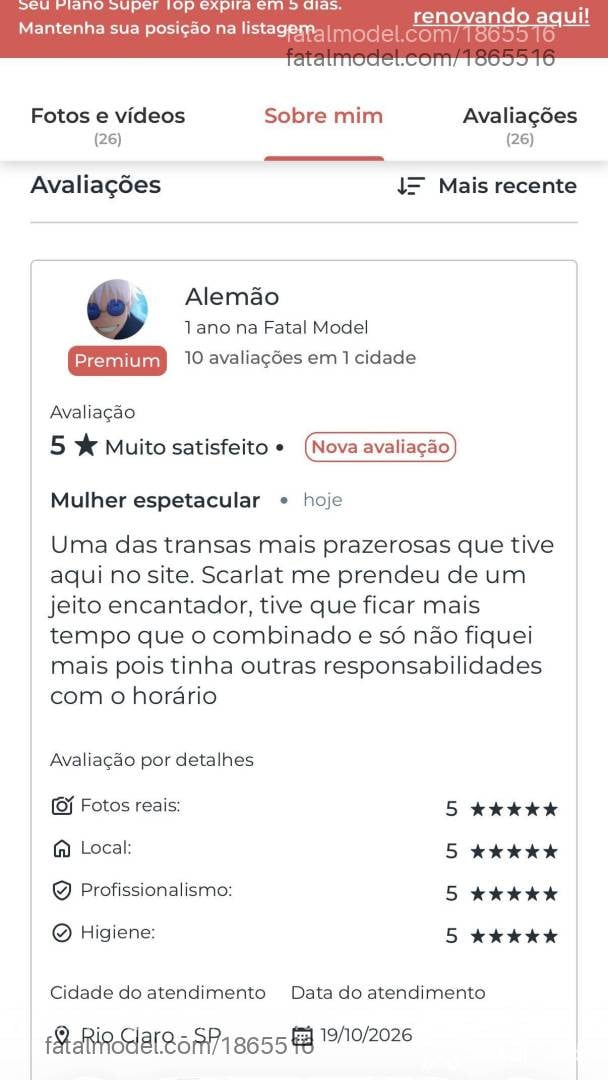 Acompanhante mulher morena (o) de olhos pretos - Scarlat