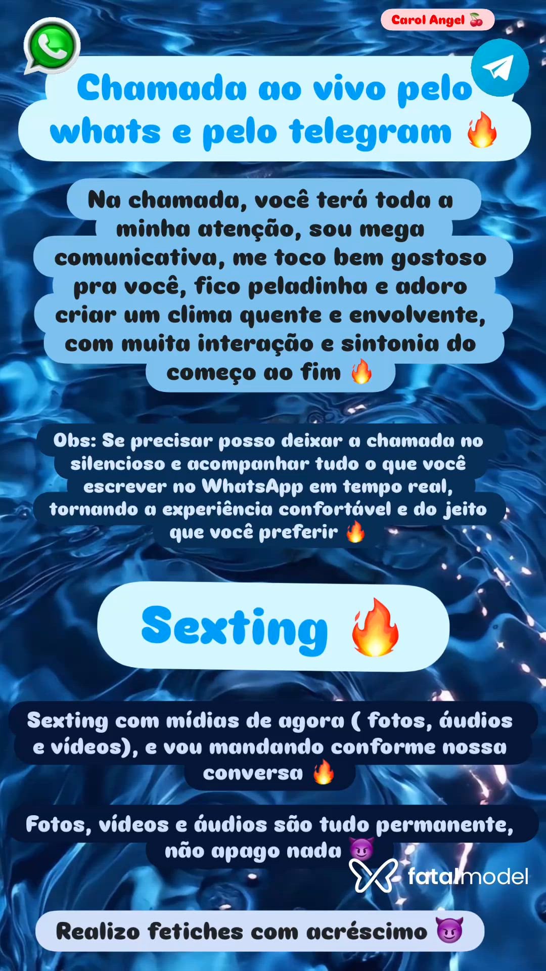 Acompanhante mulher morena (o) de olhos castanhos - Carol Angel Acompanhante mulher morena (o) de olhos castanhos - Carol Angel