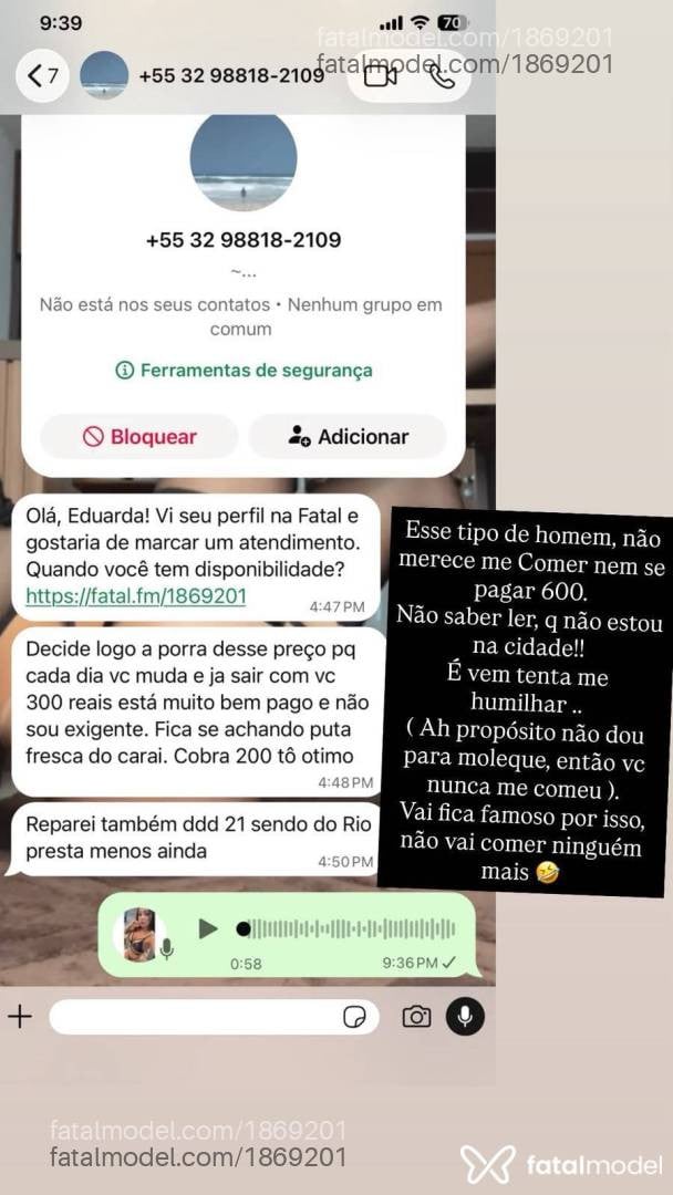 Acompanhante mulher morena (o) de olhos castanhos - Eduarda