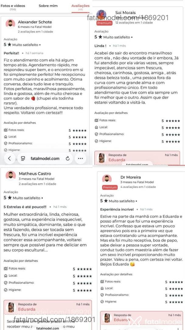 Acompanhante mulher morena (o) de olhos castanhos - Eduarda