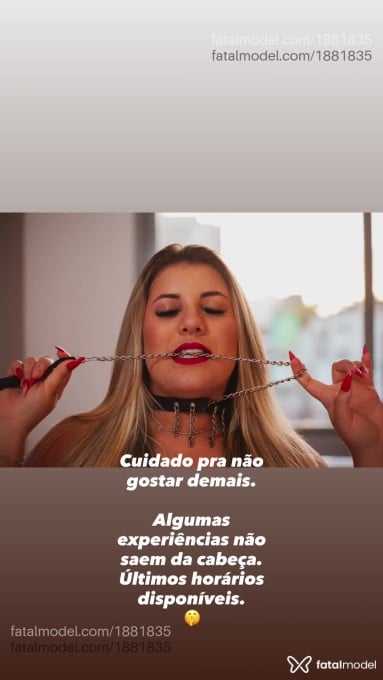 Acompanhante mulher loira (o) de olhos mel em Criciúma Acompanhante mulher loira (o) de olhos mel em Criciúma - Bárbara Evans