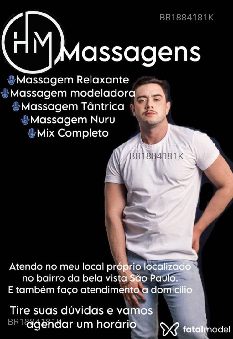 Acompanhante homem com cabelo castanho de olhos castanhos em São Paulo - Henrique Colucci