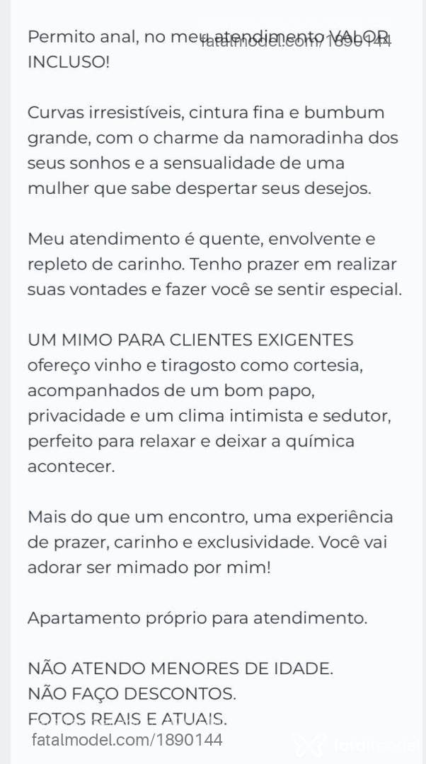 Acompanhante mulher morena (o) de olhos castanhos - Aurora