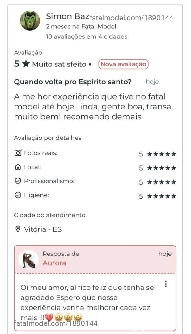 Acompanhante mulher morena (o) de olhos castanhos - Aurora